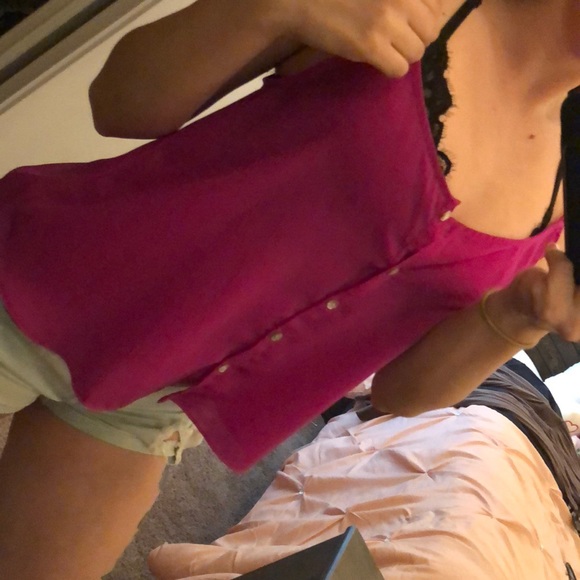 Pink Button Up - Picture 2 of 2